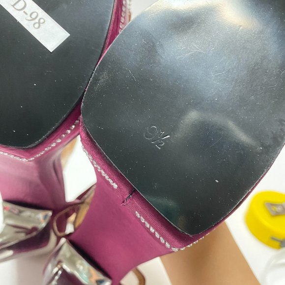 FSJ Slingback Peep Toe Stiletto High Heel Sandals - Picture 9 of 10